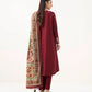 3 Piece - Embroidered Khaddar Suit
