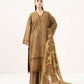 3 Piece - Embroidered Linen Jacquard Suit