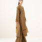 3 Piece - Embroidered Linen Jacquard Suit