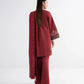 3 Piece - Embroidered Khaddar Suit
