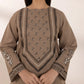 Block Printed Khaddar Shirt