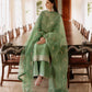 3 Piece - Embroidered Raw Silk Suit
