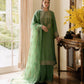 3 Piece - Embroidered Raw Silk Suit