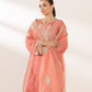 3 Piece - Embroidered Raw Silk Suit