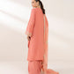 3 Piece - Embroidered Raw Silk Suit