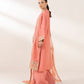 3 Piece - Embroidered Raw Silk Suit
