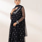 3 Piece - Embroidered Net Suit