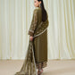 3 Piece - Embroidered Muslin Suit
