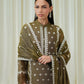 3 Piece - Embroidered Muslin Suit