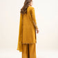 3 Piece - Embroidered Raw Silk Suit