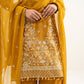 3 Piece - Embroidered Raw Silk Suit