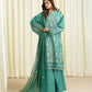 3 Piece - Embroidered Raw Silk Suit