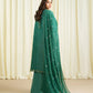 3 Piece - Embroidered Raw Silk Suit