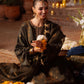 3 Piece - Embroidered Raw Silk Suit