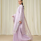 3 Piece - Embroidered Raw Silk Suit