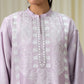 3 Piece - Embroidered Raw Silk Suit