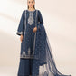 3 Piece - Embroidered Raw Silk Suit