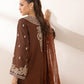 3 Piece - Embroidered Raw Silk Suit