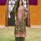 2 Piece - Embroidered Raw Silk Suit