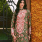 2 Piece - Embroidered Raw Silk Suit