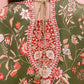 2 Piece - Embroidered Raw Silk Suit