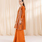 2 Piece - Embroidered Cotton Net Suit