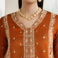 2 Piece - Embroidered Cotton Net Suit