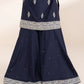 3 Piece - Embroidered Raw Silk Suit