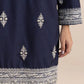 3 Piece - Embroidered Raw Silk Suit