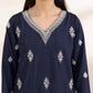 3 Piece - Embroidered Raw Silk Suit