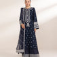 3 Piece - Embroidered Raw Silk Suit