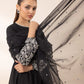 3 Piece - Embroidered Raw Silk Suit