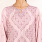 3 Piece - Embroidered Raw Silk Suit