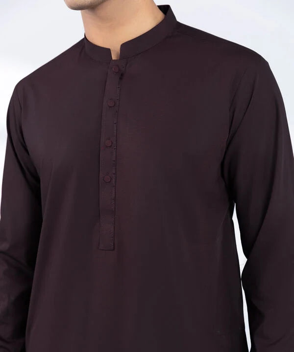 Embroidered Viscose Blended Suit - Slim Fit