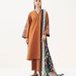 3 Piece - Embroidered Khaddar Suit