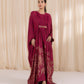 Embellished Silk Kaftan