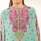 3 Piece - Printed Silk Suit