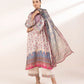 3 Piece - Printed Silk Suit