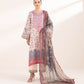 3 Piece - Printed Silk Suit