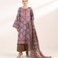 3 Piece - Printed Silk Suit