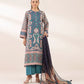 3 Piece - Printed Silk Suit