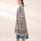 3 Piece - Printed Silk Suit