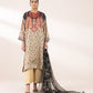 3 Piece - Printed Silk Suit