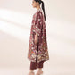 3 Piece - Printed Silk Suit