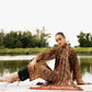 3 Piece - Printed Silk Suit
