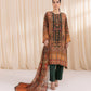 3 Piece - Printed Silk Suit