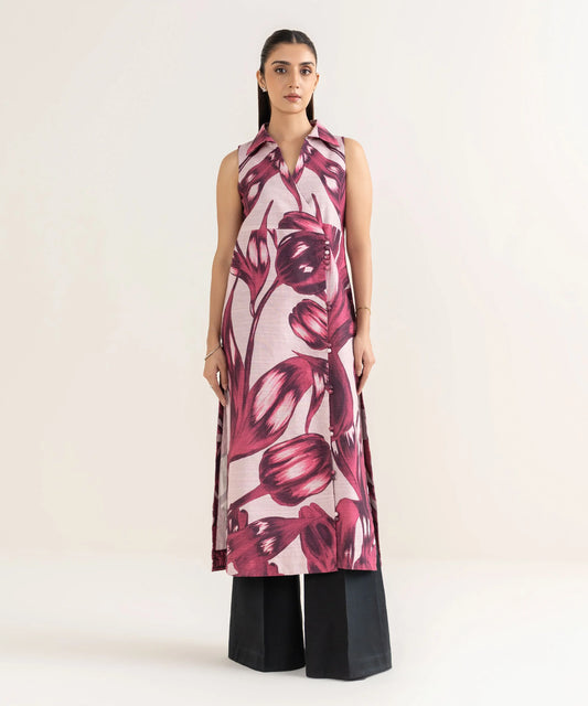 Printed Khaddar Shirt