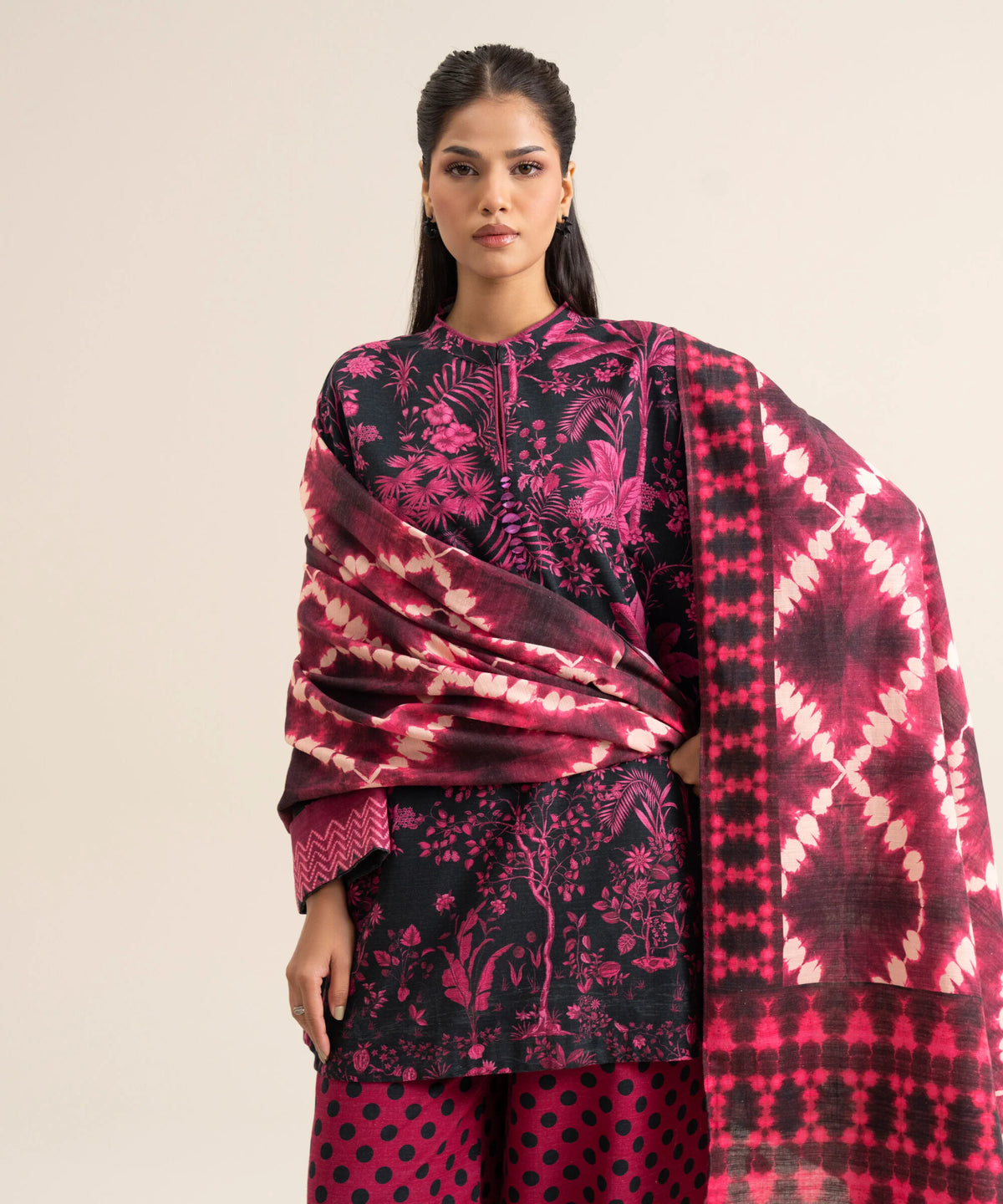 3 PIECE - PRINTED PREMIUM KHADDAR SUIT