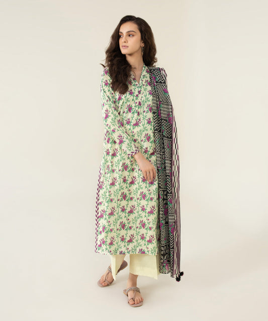 2 Piece - Printed Lawn Suit