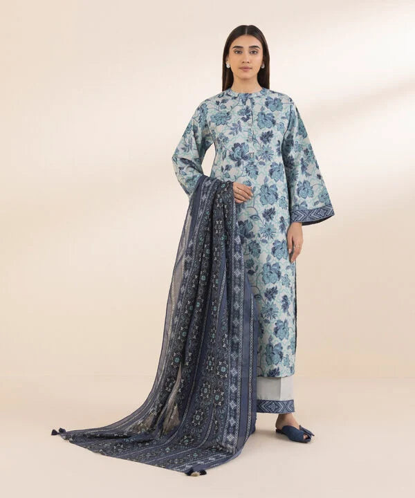 2 Piece - Printed Cotton Suit